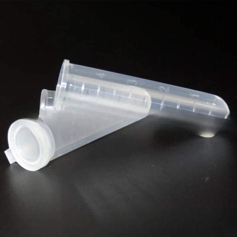 300Pcs/Lot 5ml Plastic Bottles Multi-purpose Clear Tube Empty Sample Storage Container Plastic Lightweight Tube Easy for Carry
