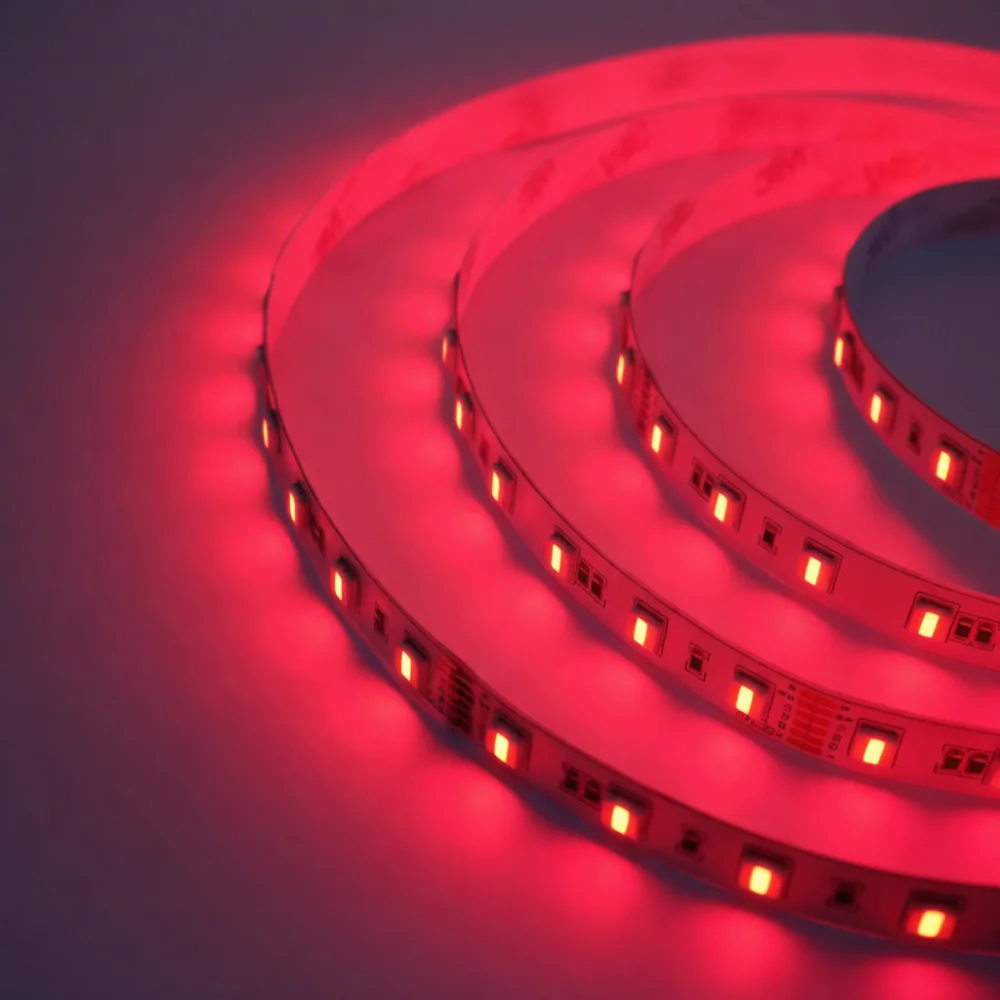 Flexible 5050 RGBCW LED Strip Light 24V Color Mixing Ribbon For Home Background Decoration Intelligent Atmosphere Lamp