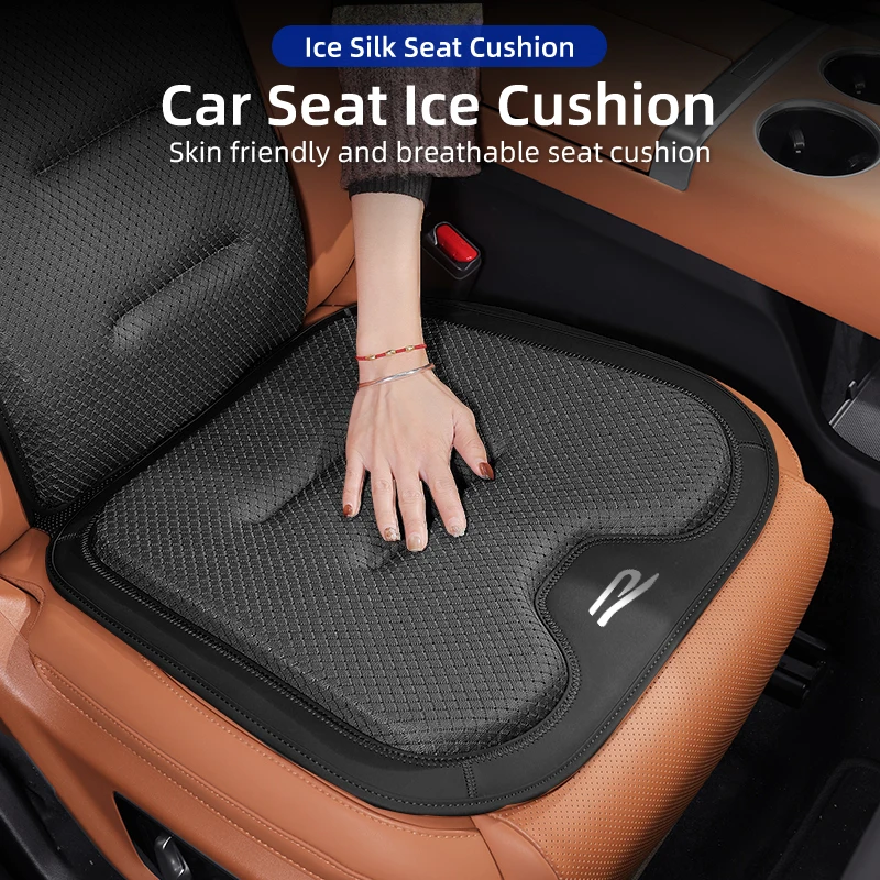 Car Seat Cushion Backrest Breathable Ice Silk Pad Interior Accessories For Volkswagen VW Scirocco Jetta Beetle Golf Passat Polo
