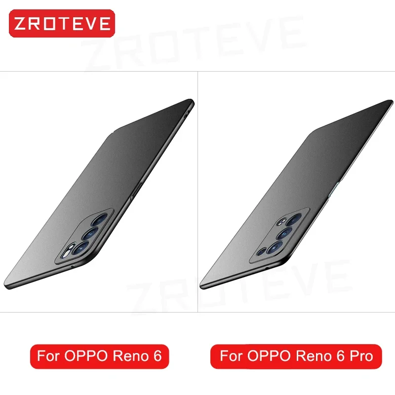 For Reno6 Pro 5G Case ZROTEVE Ultra Thin Hard PC Matte Cover For Oppo Reno 6 5 Pro 5Pro 6Pro Reno5 Pro+ Shockproof Phone Cases