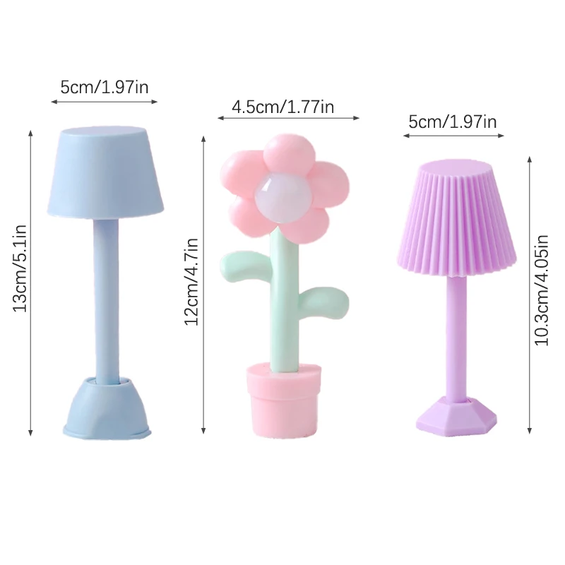 1:12 domek dla lalek miniaturowa lampka nocna LED lampa podłogowa Mini lampa biurkowa oświetlenie domu Model Decor zabawki akcesoria do domu dla