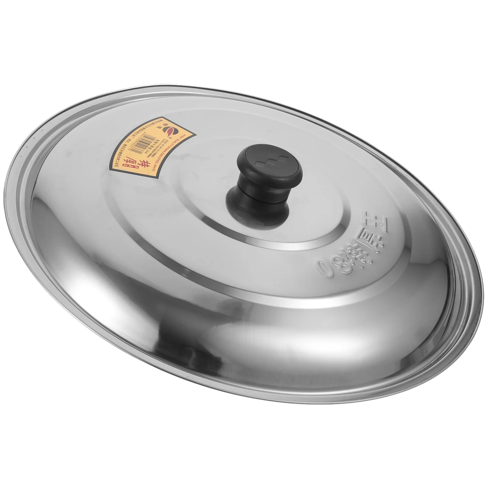 Stainless Steel Pot Lid Household Pan Cover Multi-function Metal Multi-functional Plastic Knob Lightweight