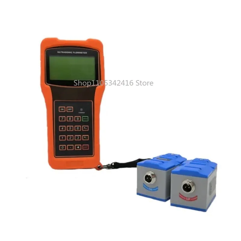 Handheld Ultrasonic Flow Meter | Clamp-On Transducer Sensor | Low-Cost for Steel PVC Iron Pipe Testing