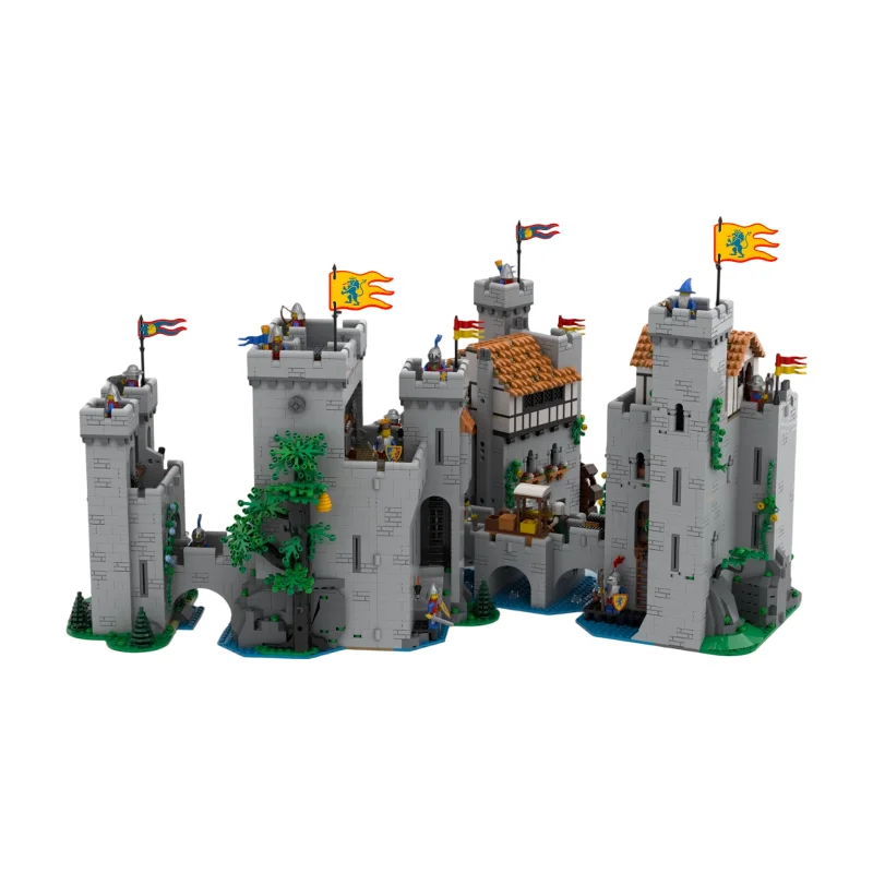 

Bridge Castle Add-on Expansion MOC Building Blocks, Medieval Castle Bridge Extension Module, DIY Assembly Toy