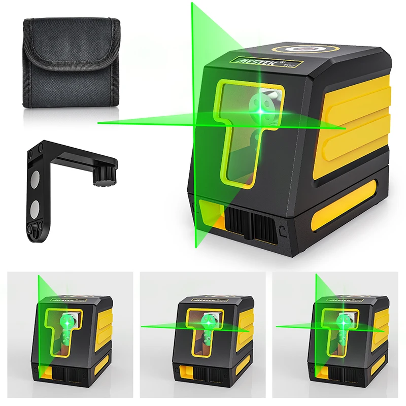 

Laser Levels 2 Lines Green Red Beam Laser Horizontal Vertical Cross-Line with Magnetic Base Laser Level Self Levelling Tools