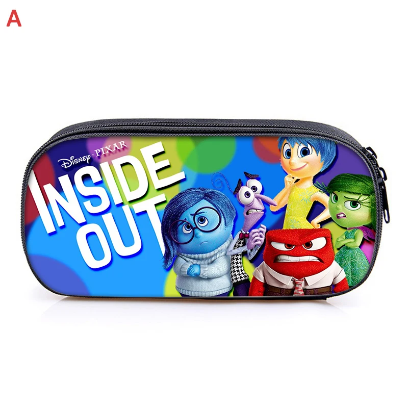 Disney Inside Out 2 Pencil Case Student Product Kawaii Girl Boy PenCase Bag Cartoon Pencil Box Pouch Stationery Supplies Gift