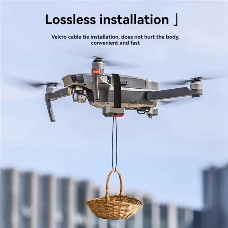 B92B Drone Airdrop System for DJI Mini 3 Pro/Mini 4 Pro/Mini 2/SE, Fishing Bait Delivery Wedding Ring Gift Dropper with Remote