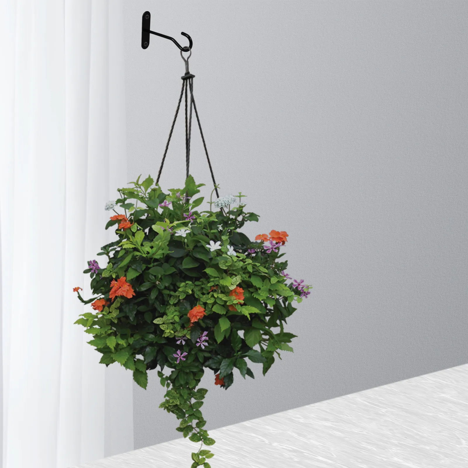 2Sets Ceiling Hooks for Hanging Plants Versatile Indoor Outdoor Plant Pot Holder for Flower Basket Lanterns Wind Chimes Bird view 6