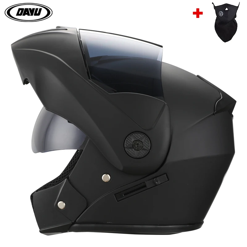 

DAYU Modular Flip Up Motorcycle Helmets Motocross Full Face Moto Dual Lens Carbon Helf Helmet Helm Safe Cascos capacete DOT