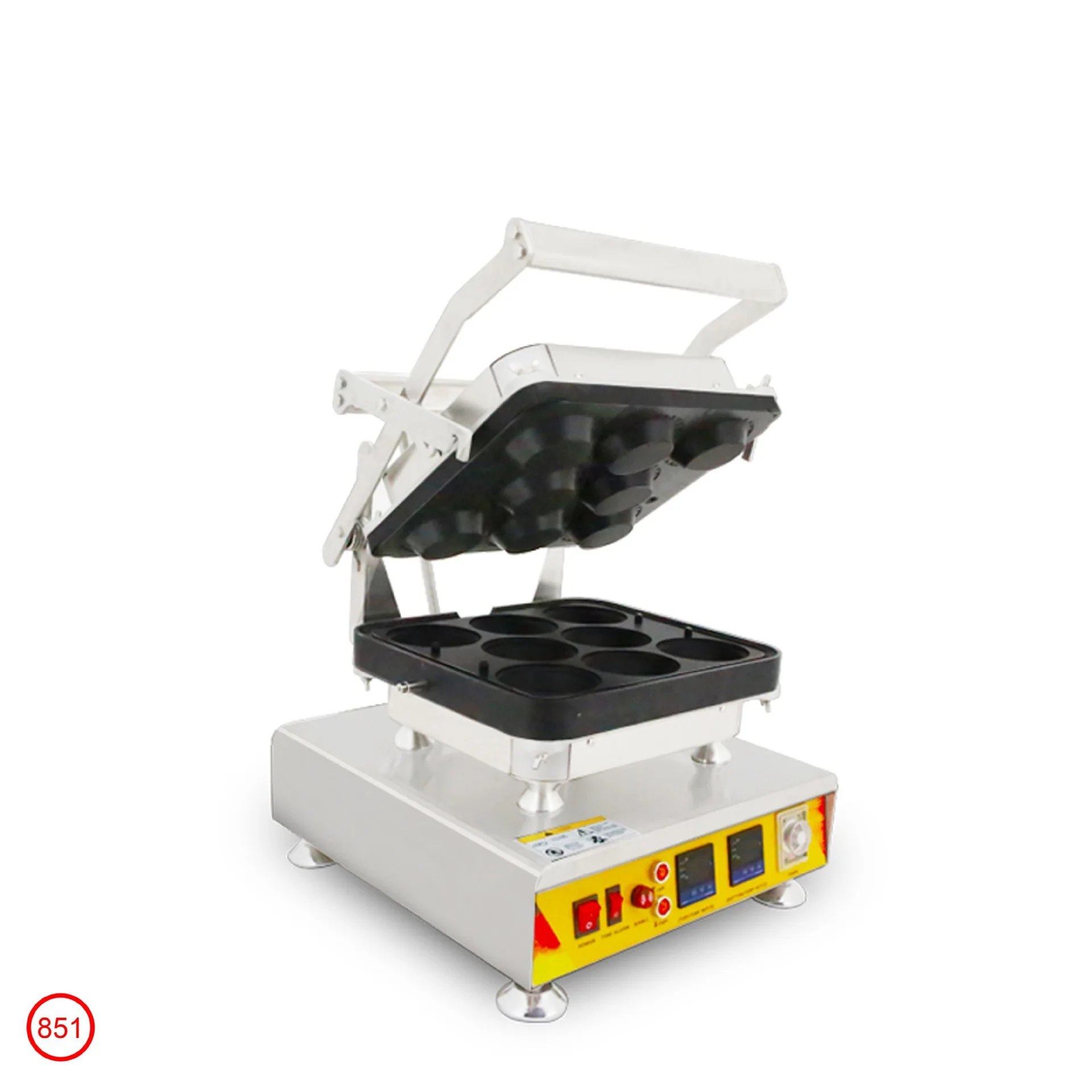 

Flow heart cheese egg tart machine grouting cookie popping egg tart shell mold, electric baking snack equipment