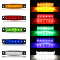 Led Side Marker Indicator Car Lights Front Rear for Trucks Cab RV Trailer  Amber/Red/White/Green/Blue 10PCS 12V-24V
