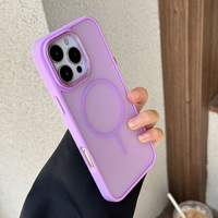 10PCS  Diamond Camera Matte Skin Fell Magnetic Charging Case For IPHONE 16e 16 15 14 13 12 11 Pro max Plus Skin Magsafe Case