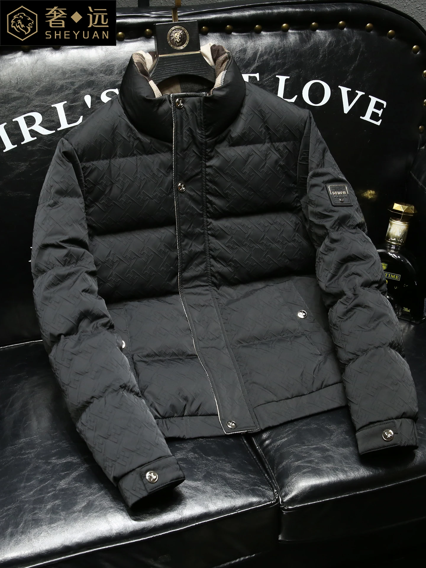 

Мужская пуховая куртка с воротником-стойкой, повседневная, теплая, морозостойкая, из полиэфирного волокна, приталенного кроя, на молнии