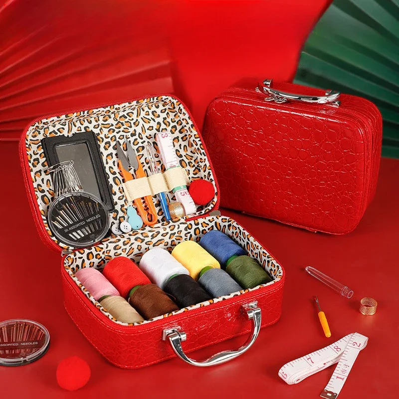 

Light Luxury Boutique Sewing Box Sewing Set Household Sewing Tool Kit Sewing Supplies Portable Storage Box