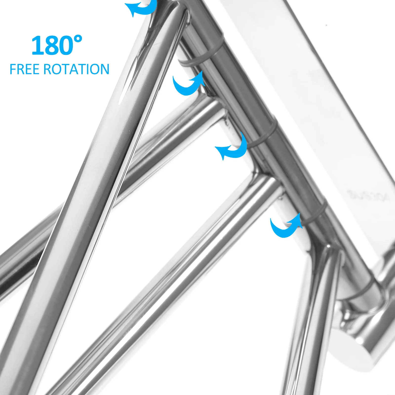 

4 Rod Stainless Steel Towel Rack Wall Mounted Swivel Design Bathroom Towel Hanger for Shower Towels and Kitchen Cloth