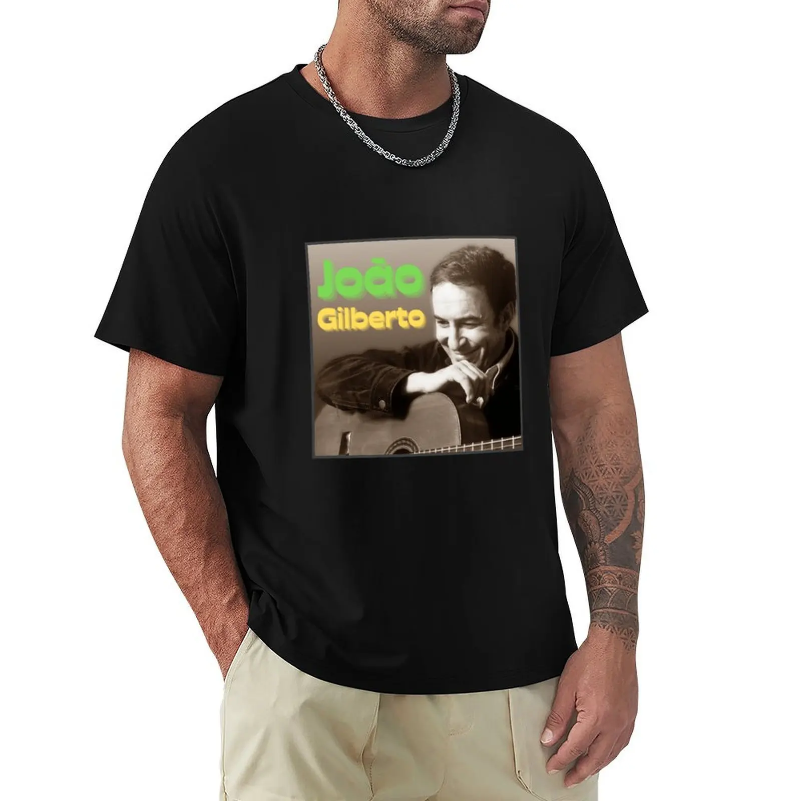 Jo?o Gilberto T-Shirt Large Size Casual Tee Shirt