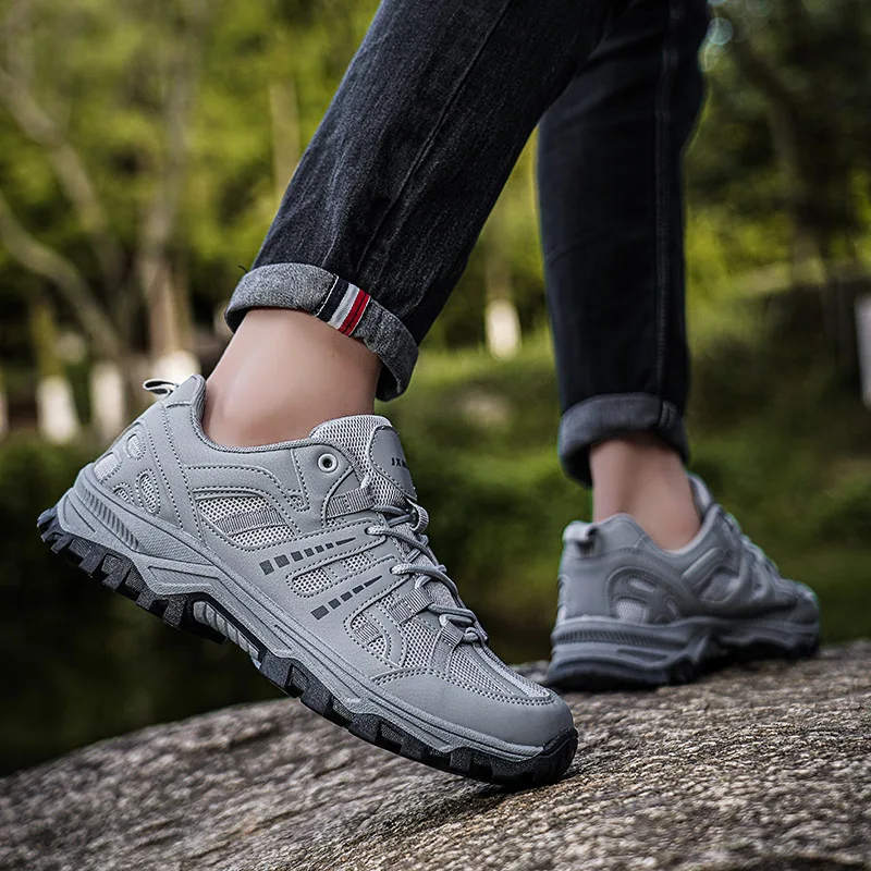 2026 Couple Non Slip Outdoor Mountaineering Shoes Hiking Climbing Camping Sports Shoes Breathable Mesh Multi Functional Shoes