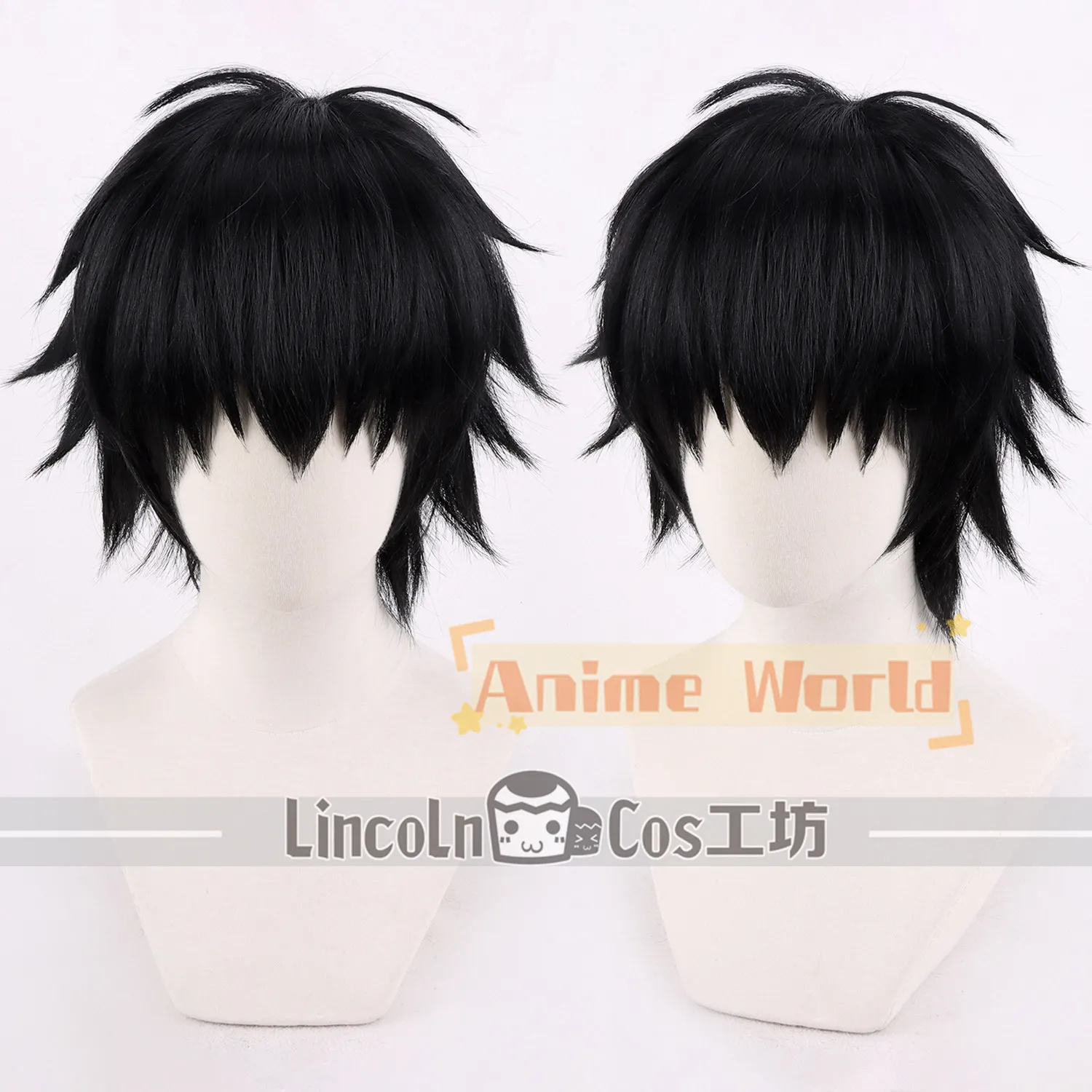 

Anime Toshiro Hijikata Cosplay Wig Halloween Carnival Party Props Synthetic Hair Heat Resistant Fiber + Wig Cap