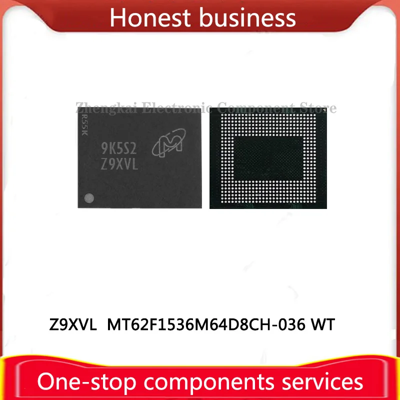 

MT62F1536M64D8CH-036 WT 496FBGA LPDDR5 Z9XVL 12GB 100% Working 100% Quality MT62F768M64D4BG-036 WT:A D9XTP 6GB Chip Memory