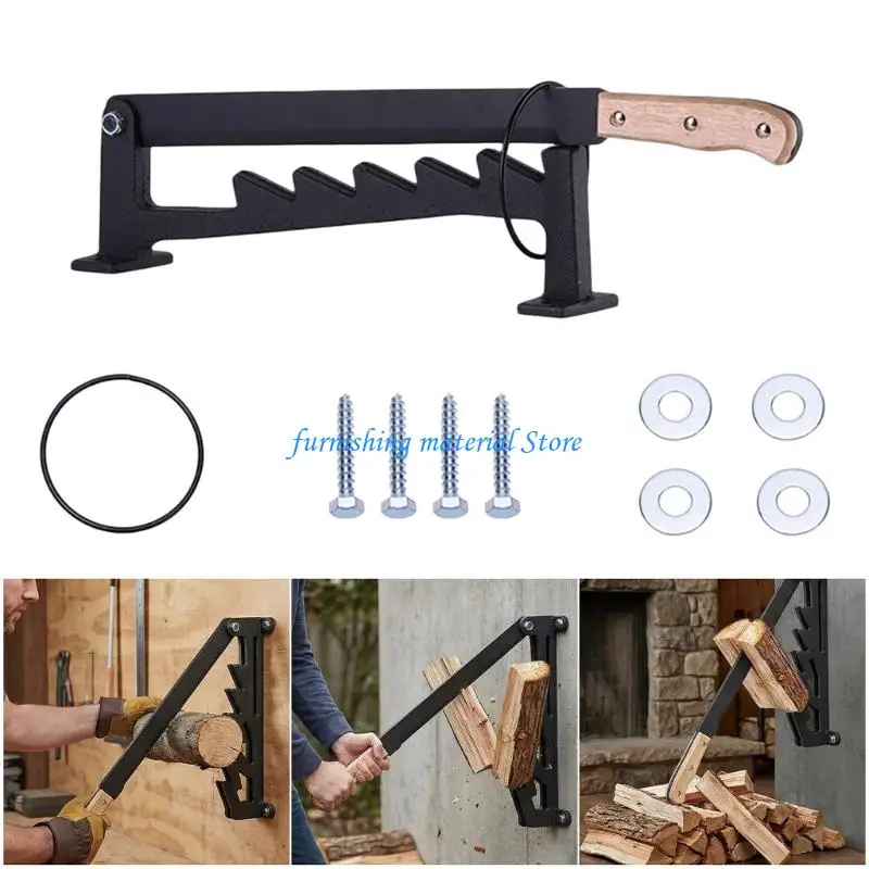 

Y5GD Portable Splitters Equipped with Carbon Steels Body Wall Mount Feature and Handle for Camping Barbecues Outdoor