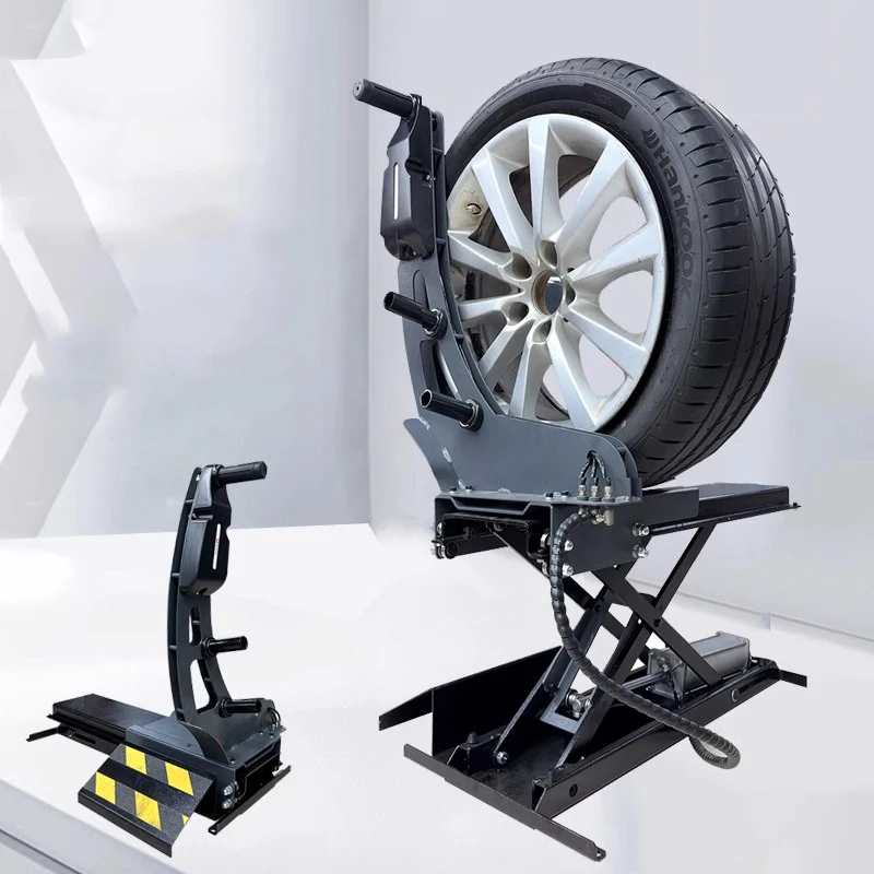 Tire balancing machine pneumatic tire supporter pneumatic tire landing gear tire lifting frame tire loading device bracket