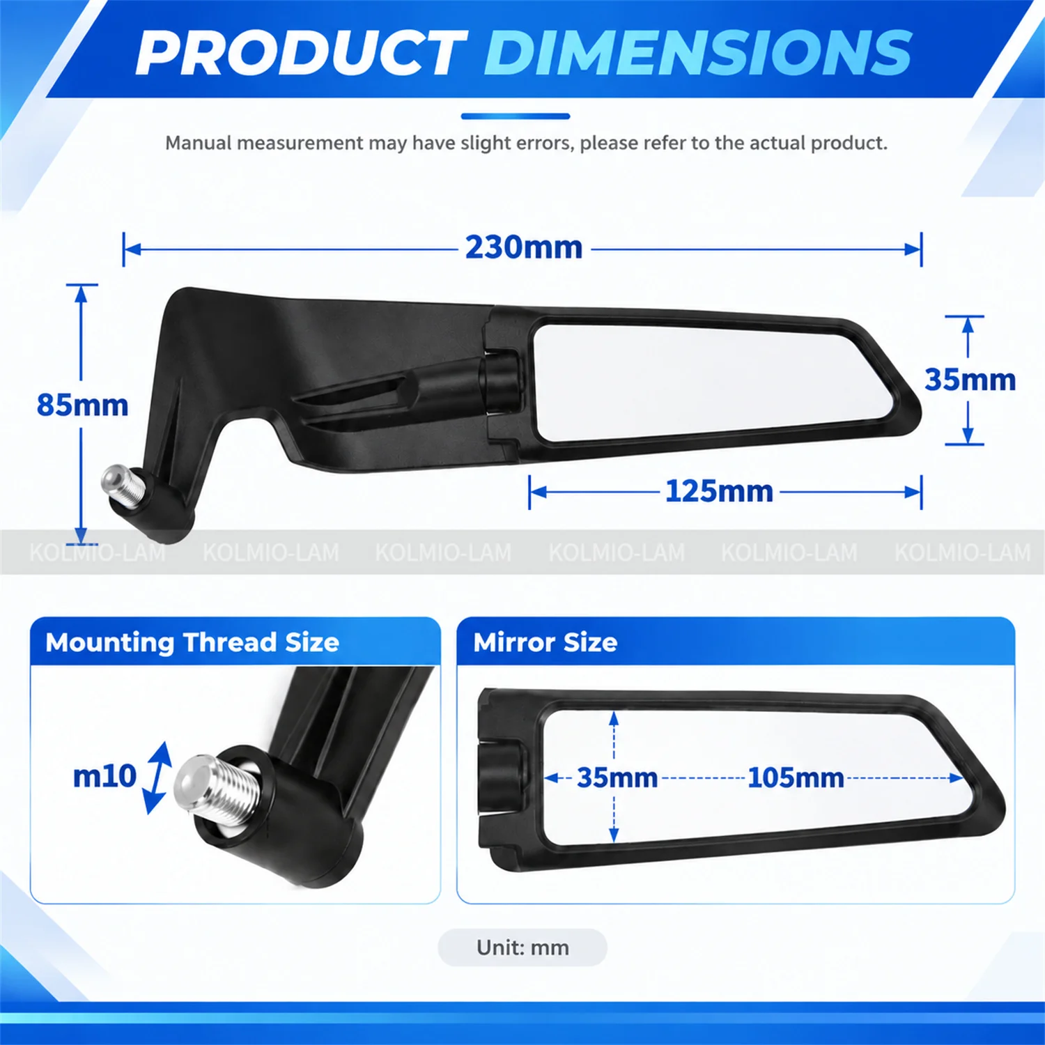 Fit For Honda XADV750 2017 - 2026 Motorcycle Accessories Wing Rearview Mirrors X-ADV XADV 750 2018 2019 2020 2021 2022 2023 2024