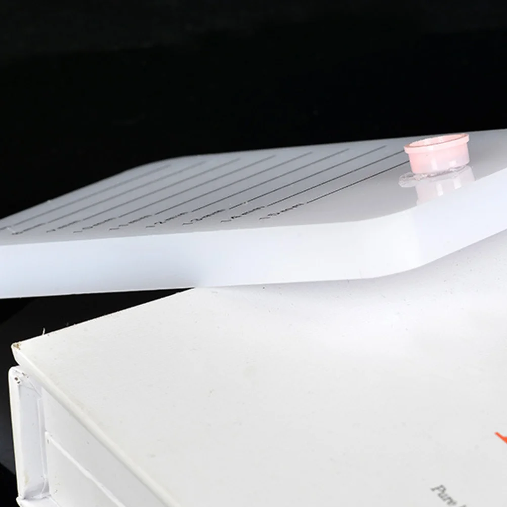 Eyelash Extensions Tray Transparent with Scale False Lashes Holder for Grafting Easy Application Beauty Salon Tools