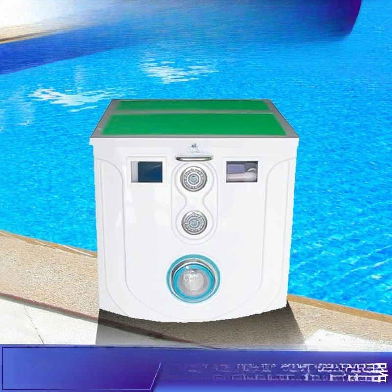 Swimming pool wall-mounted integrated filter, water treatment and circulation integrated machine equipment