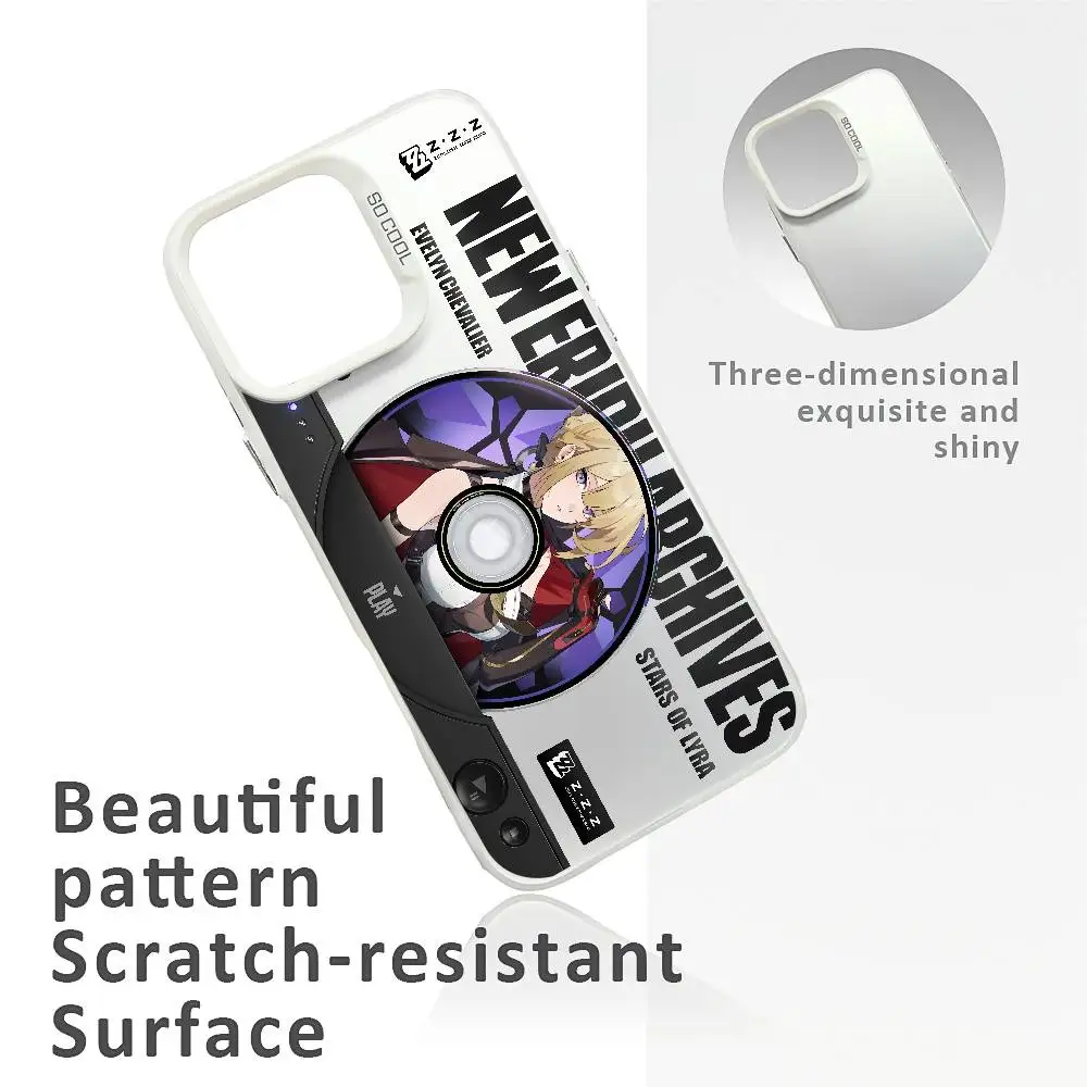 حافظة هاتف Zenless Zone Zero Zzz لهاتف آيفون 16 15 14 13 12 11 Plus Pro Max متعدد الألوان أورورا ليزر مقاوم للصدمات Funda