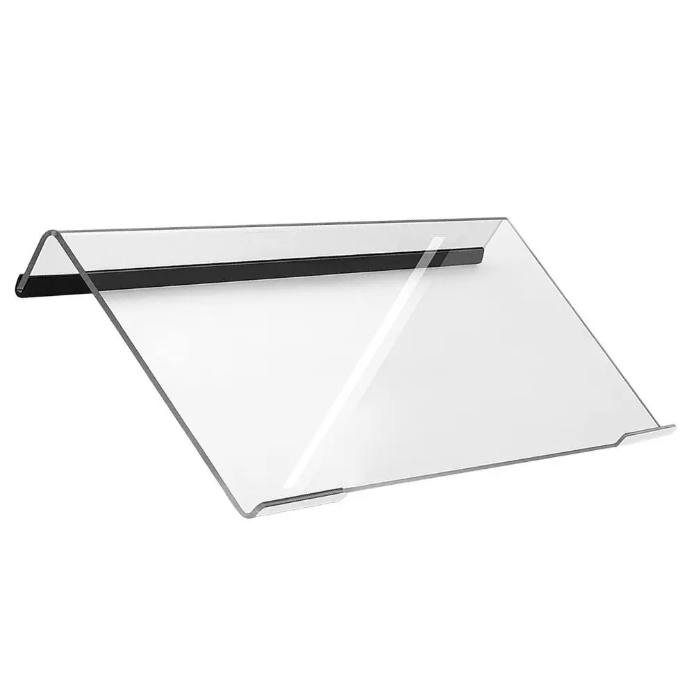Adjustable Tilted Keyboard Stand Anti-Skid Clear Acrylic Holder Ergonomic Desk Support Space-Saving Strong Capacity Office