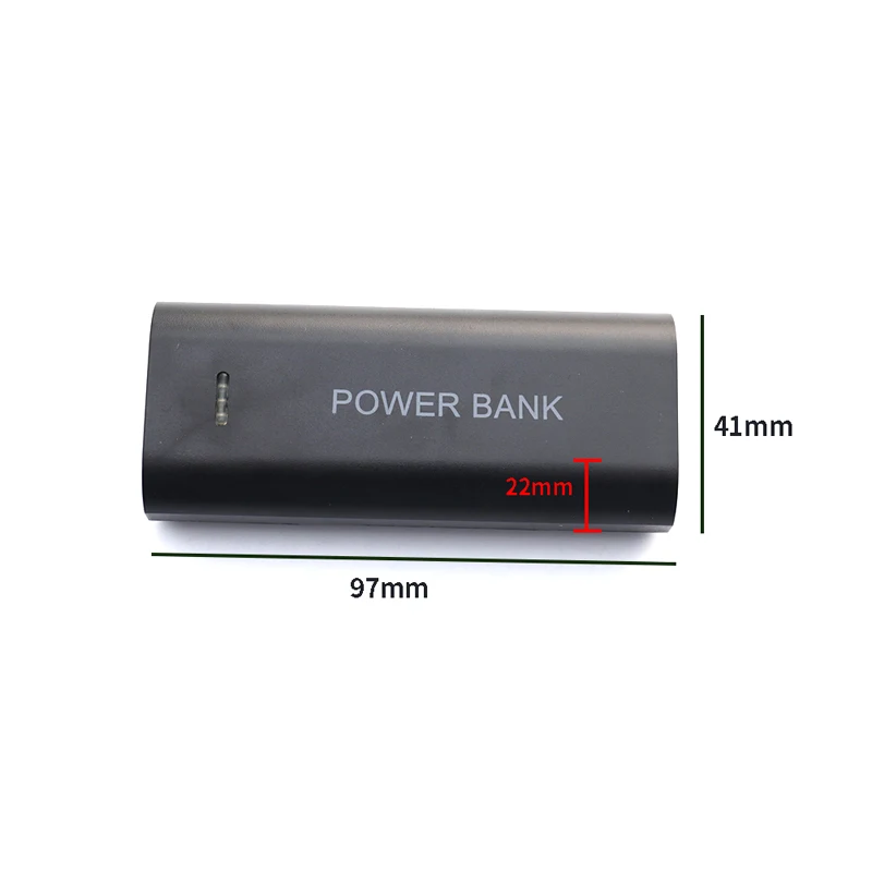 1pcs 5V 5600mAh 2X 18650 USB Power Bank Battery Charger Case DIY Box For Phone Electronic Charging Not Including Batteries