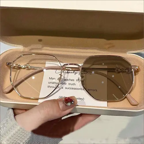 Intelligent Color Changing Short Sight Glasses New Fashion Overaized Frame Myopia Sunglasses Prescription Photochromic Eyewear - Image 11