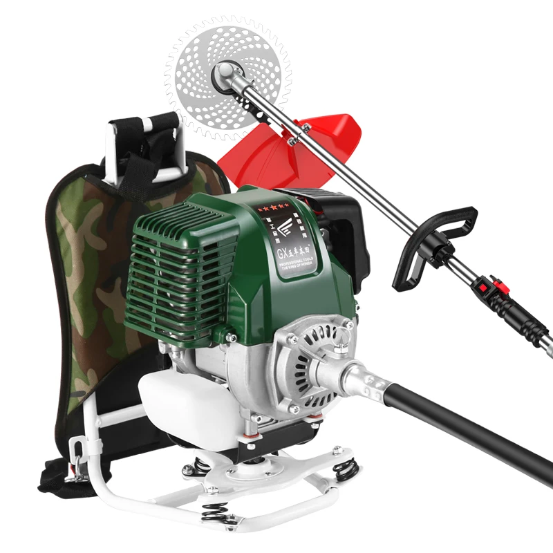 Four-stroke agricultural gasoline wasteland cutting, weeding and soil cutting machine