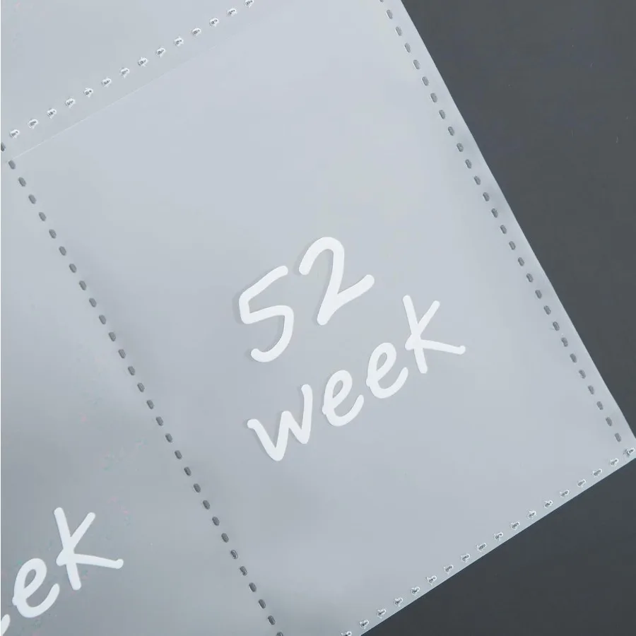 52 Week Money Saving Challenge A5 Binder Inserts Cash Envelopes for A5 Planner Binder PrePrinted 152 Weeks Money Pouches Cash S