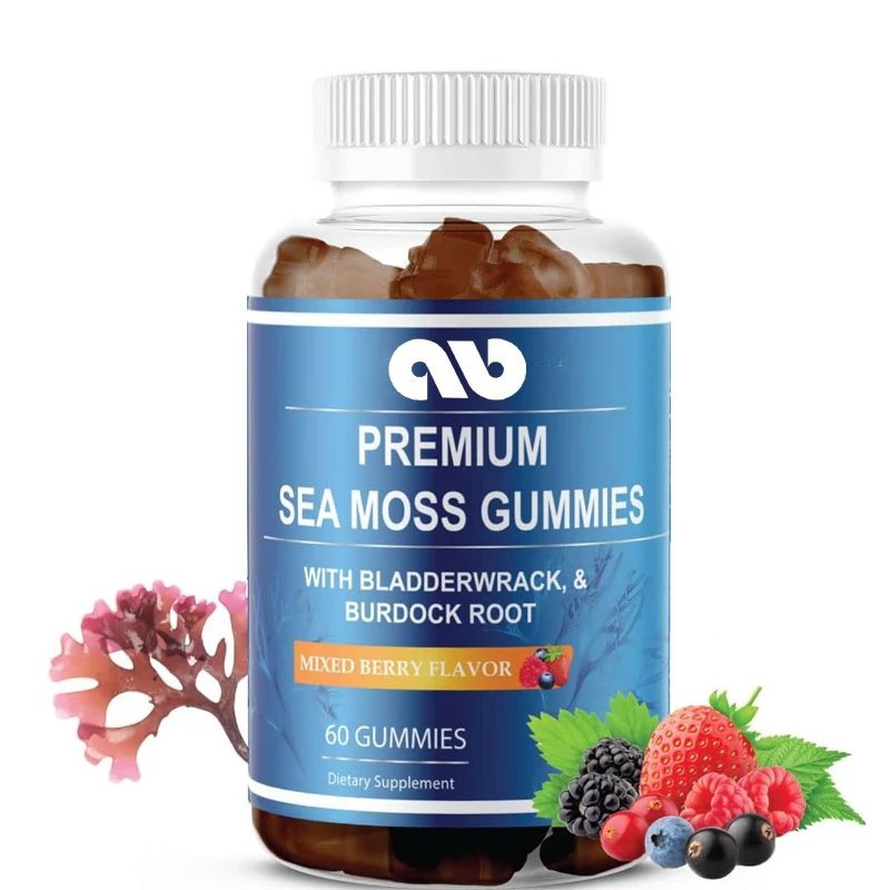 High quality seaweed gummies made from Irish seaweed, burdock root, and bladder - Seamoss alkaline supplement