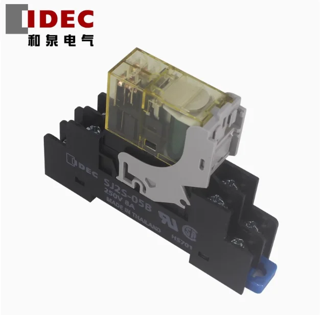 Relé intermediário IDEC original RJ2S-CL-D24 RJ1S-CL-D24 RJ2S-CL-A220 RJ1S-CL-A220 RJ2S-CL-D12 RJ2S-CLD-D24 RJ2S-C-D24 RJ1S-C-24