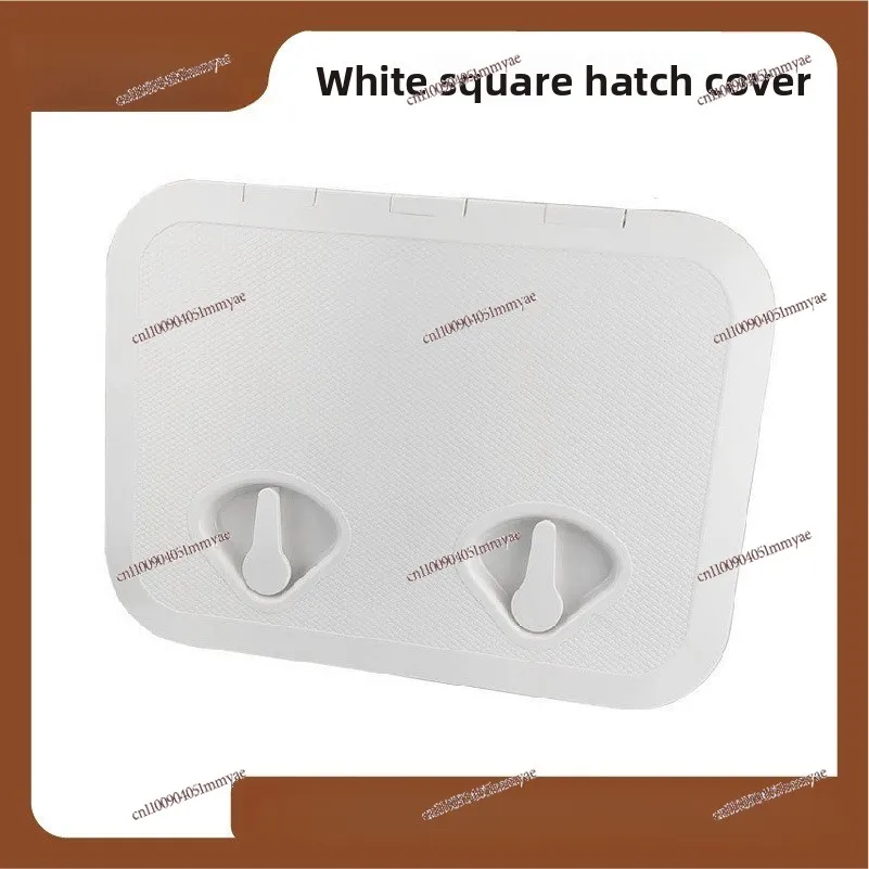 White Square Deck Cover Hatch Cover Hand Hole Cover ABS Plastic Anti-aging Marine Yacht Speedboat RV Accessories