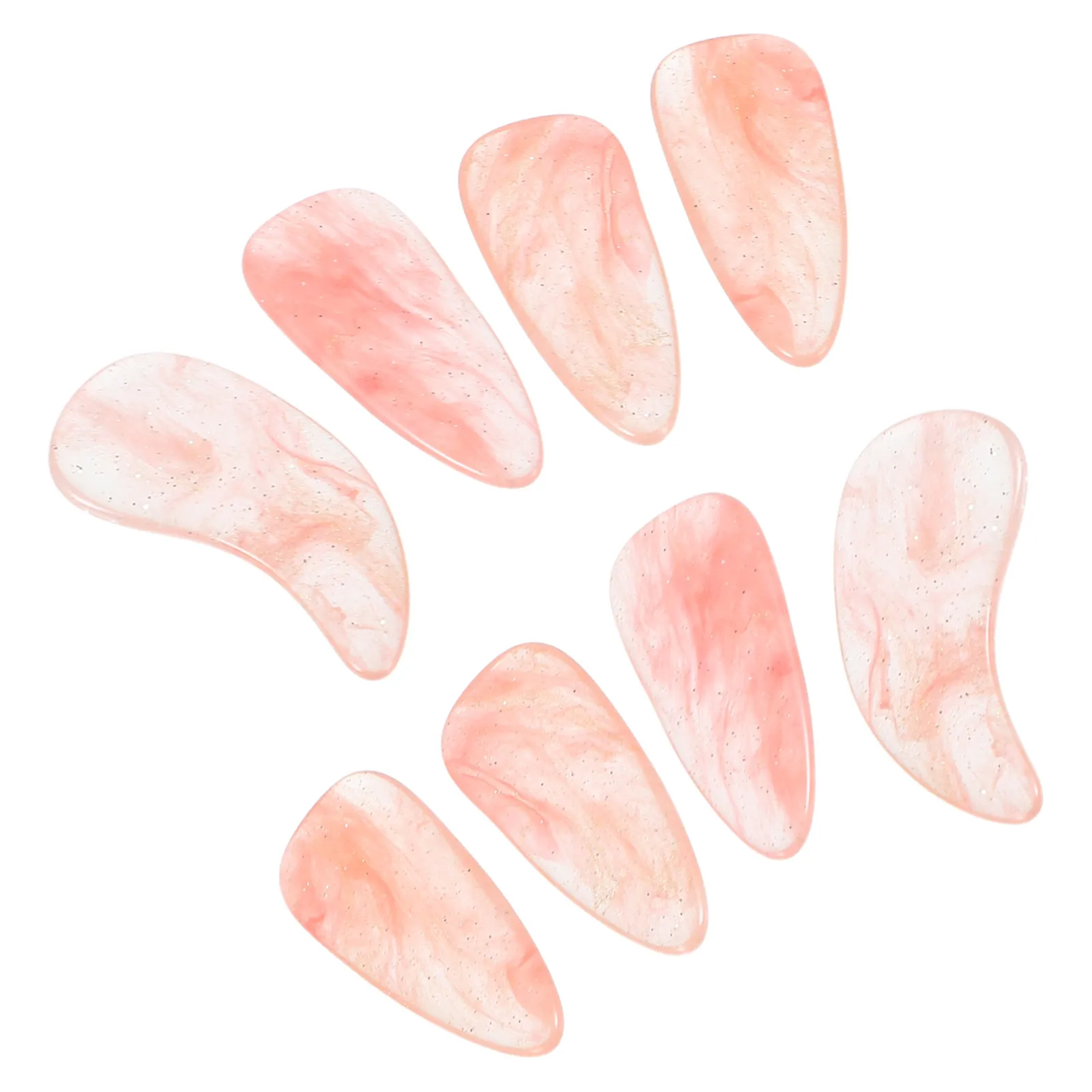 

1 set 1 Set Guzheng Picks Kids Double Arc Small Size Durable Nails Ideal For Beginner To Advanced Players Fake Finger Nails For