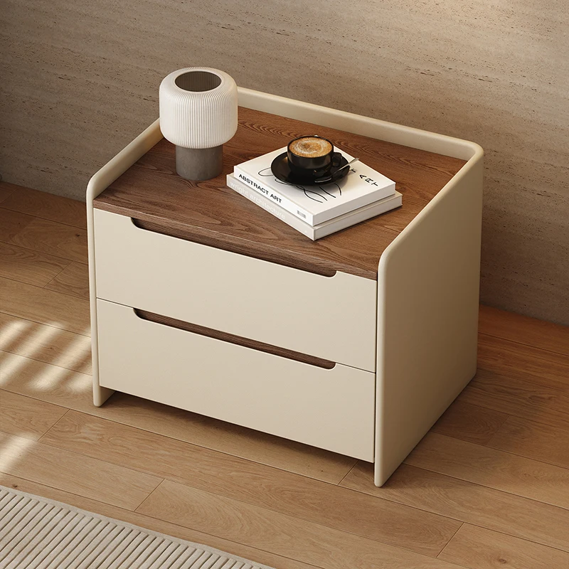 

Minimalist Style Bedside Table With Drawers Trendy Design Nightstands Aesthetic Mesitas De Noche Dormitorio Bedroom Furniture