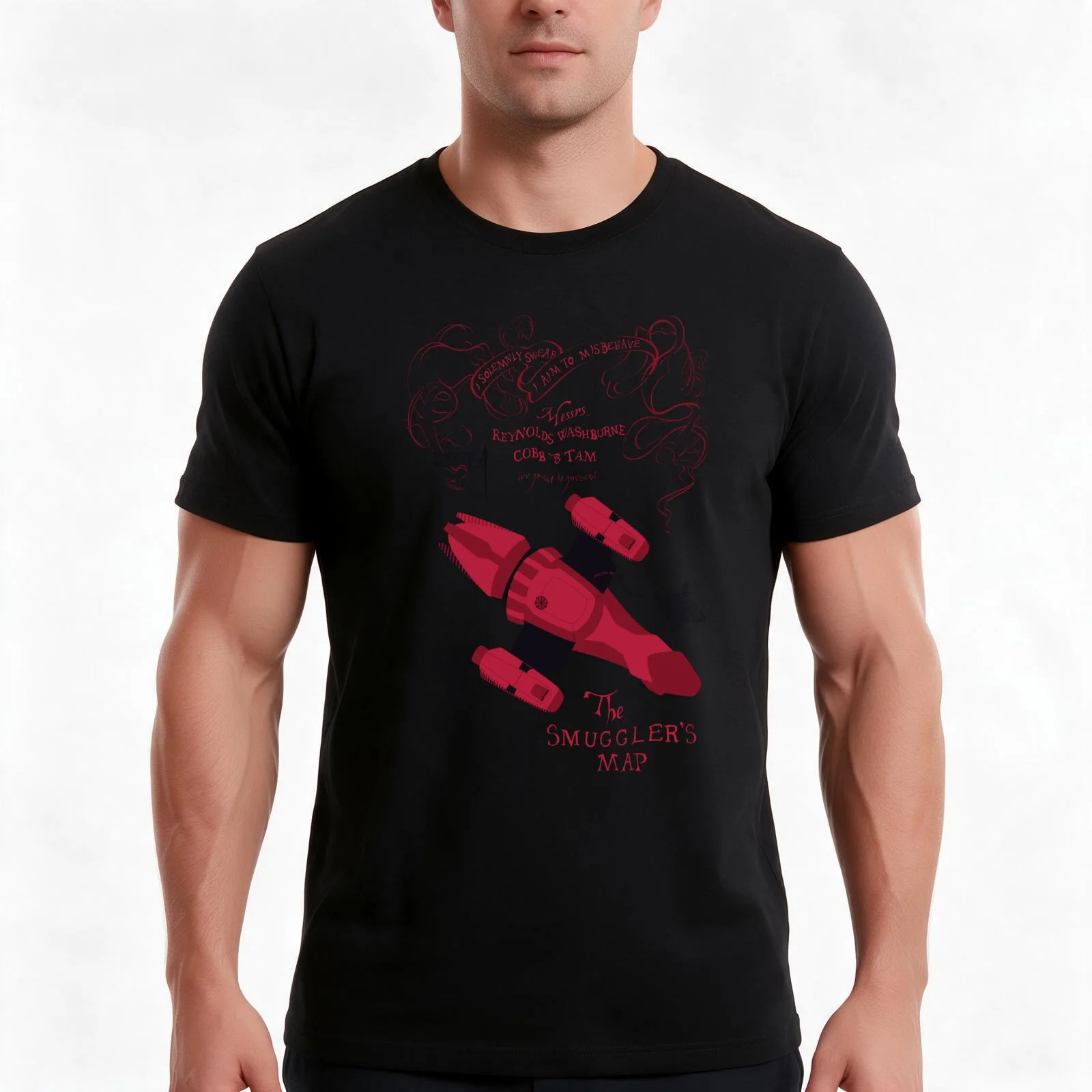 I Solemnly Swear I Aim To Misbehave (back) T-Shirt Summer Casual Cotton Tee Oversized Streetwear Tops Vintage Graphic Print