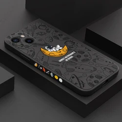 Cute Astronaut Planet Phone Case For iPhone 13 17 Air 12 11 15 14 Pro MAX Funda iPhone 16 Pro Max Moon Stars Soft Cover Coque