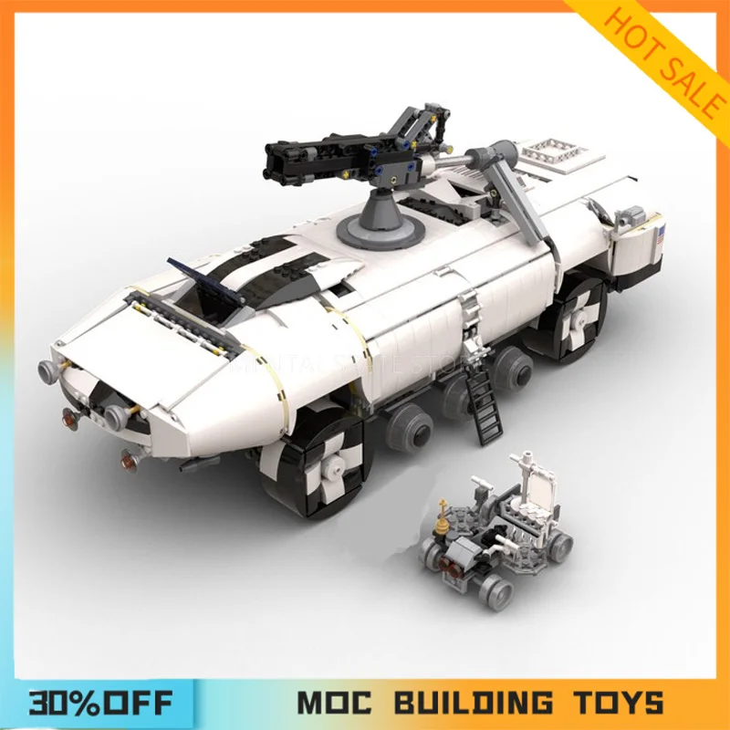 

3073 шт., Детский конструктор MOC Space Force, лунный танк с функциональной пушкой
