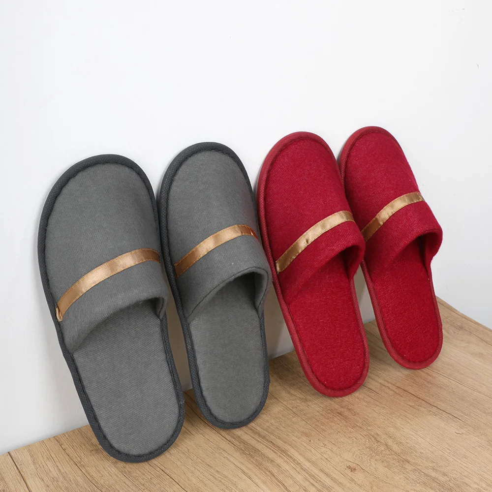 Adult Unisex Coral Fleece Slippers Winter Warm Home Slippers All-inclusive Slippers Solid Slippers Hotel Slippers Soft Non-slip