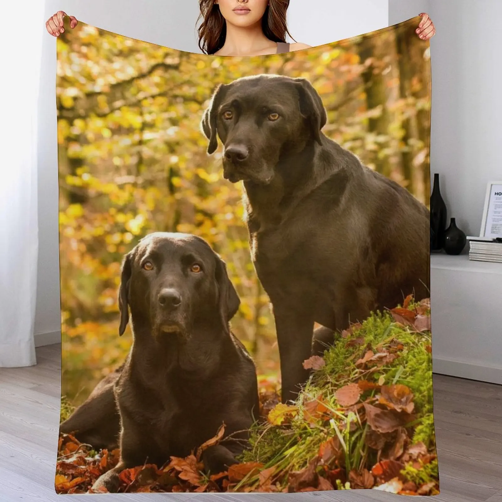 

Black Labradors Throw Blanket