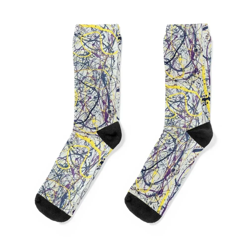 

Mijumi Pollock 2 Socks anti slip football floral japanese fashion cotton Socks For Man Women's