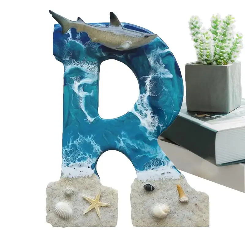 

Beach Resin Letters Blue Letter Wall Decor Beach House Decor Blue Letter Wall Decor Oceans Letter Ornaments Beach Theme Letters