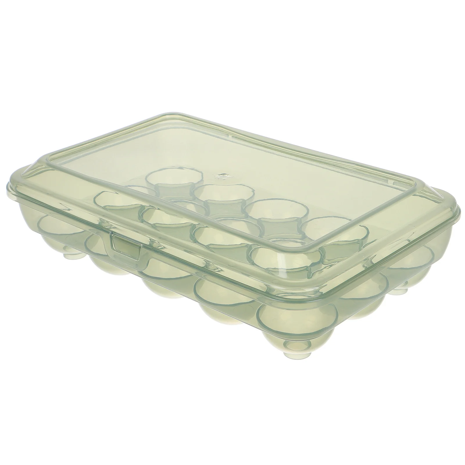 

Plastic Egg Holder Storage Container Flip Lid Stackable Chicken Egg Tray Refrigerator Organizer Kitchen Supply