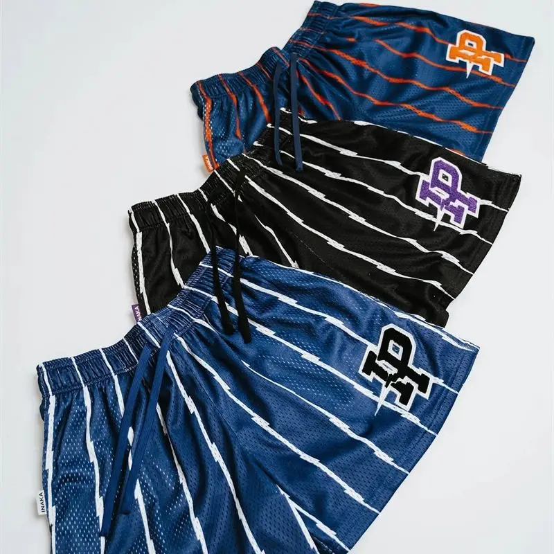 Pantalon de basket-ball en maille respirante pour hommes, pantalons de retraite décontractés, logo brodé, nouveaux objectifs, mode estivale