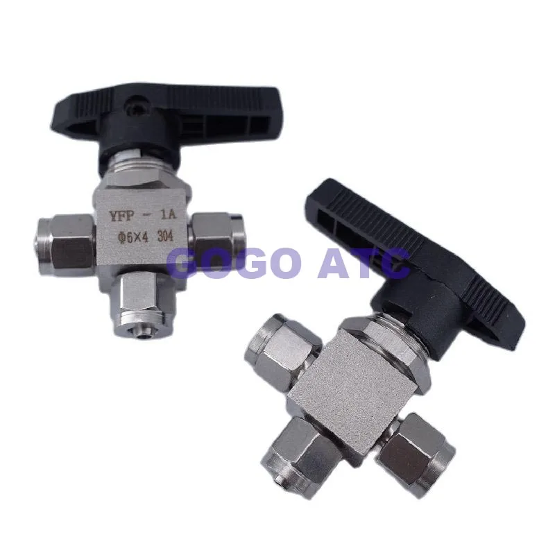 Электромагнитный клапан Free ship Tee Ball valve 6 8 10 12 mm Tracheal hose PU tube stainless steel 304 Quick-twist 3 way Three-way ball valve Вода и пар — деталь 3
