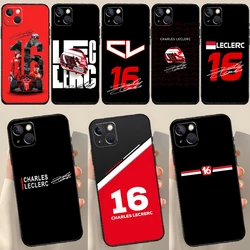 Charles Leclerc 16 F1 Case For iPhone 16 13 12 14 15 Pro Max Mini Plus X XS MAX XR 11 14 15 Pro Max Cover Case